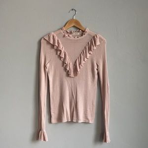 Ulla Johnson Maritza Pullover Blush Size S